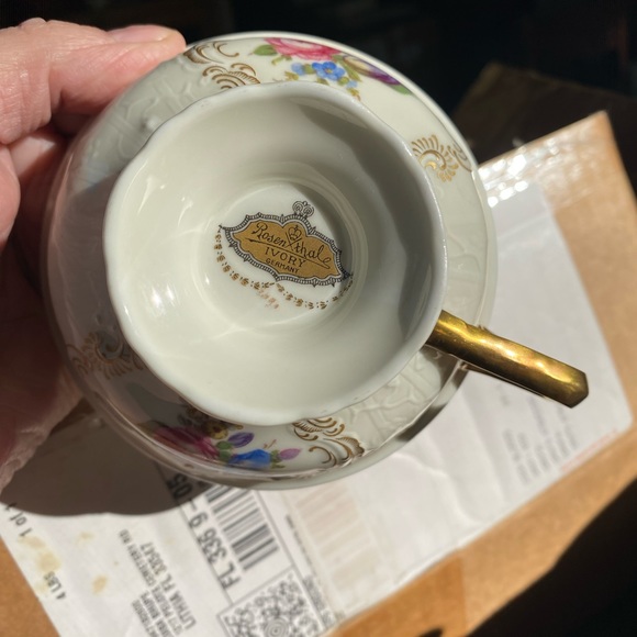 Rosenthal porcelain china Ivory Diplomat Sansoucci made in Germany tea cups (4) - Picture 3 of 15